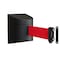 Montour Line Retractable Belt Barrier, Wall Mount, Black Case Magnetic 10 ft. Red Belt PWM200-BK-RD-M-M-100 - alternate 1